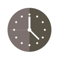 クールなデザインの掛時計